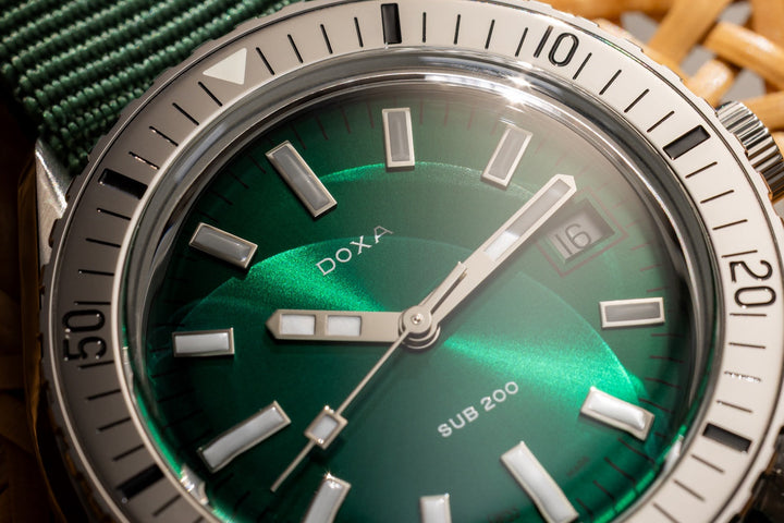 Doxa Sub 200 Sea Emerald Green Nato Watch product image