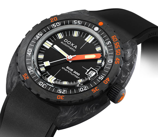 Doxa SUB 300 Carbon COSC Sharkhunter Rubber Watch product image