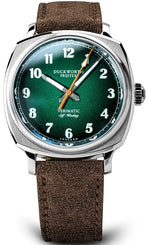 Duckworth Prestex Watch Verimatic Green Fume Brown Suede D891-04-C