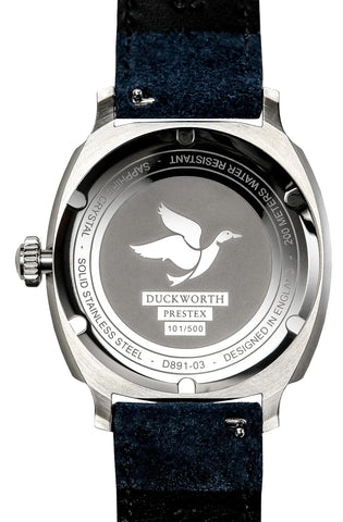 Duckworth Prestex Verimatic Green Fume Grey Suede Watch