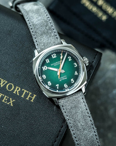Duckworth Prestex Verimatic Green Fume Grey Suede Watch