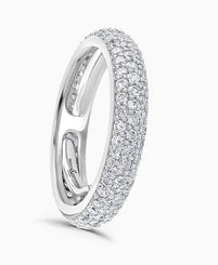 Platinum Evolution 1.50ct Diamond Full Eternity Pave Set Ring