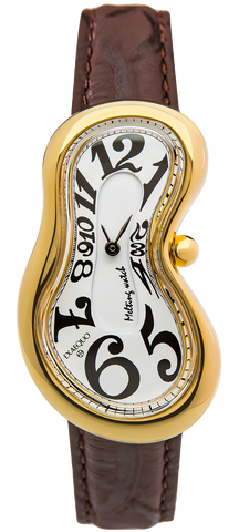 Exaequo Classic Melting PVD Yellow Gold White Dial Watch EX0002.0052