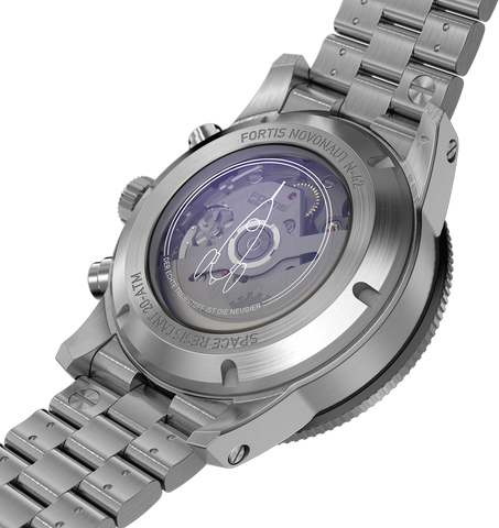 Fortis Novonaut N-42 Cobalt Blue Edition Bracelet Watch