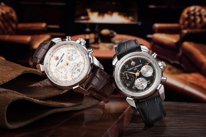 Cuervo y Sobrinos Chronograph Heritage Watch