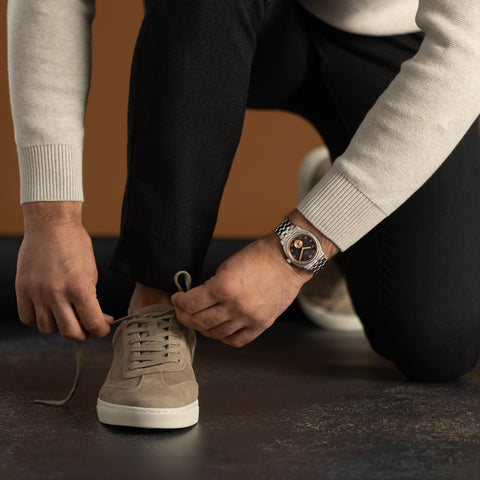Fears Brunswick 38 Charcoal Rose Bracelet Watch