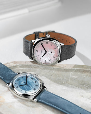 Fears Brunswick 38 Orchid Alcantara Watch