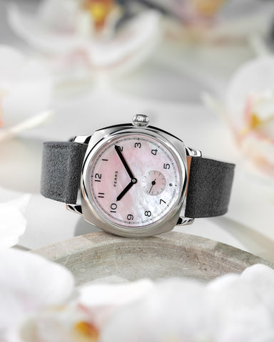 Fears Brunswick 38 Orchid Alcantara Watch