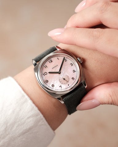 Fears Brunswick 38 Orchid Alcantara Watch