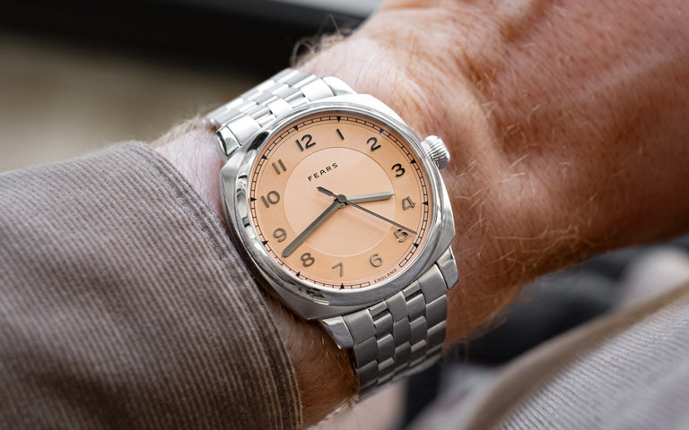 Fears Brunswick 40 Copper Salmon Bracelet Watch