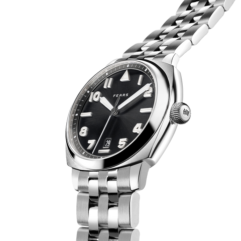 Fears Brunswick 40 Filton Raven Black Bracelet Watch