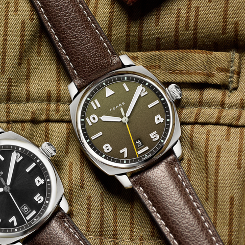 Fears Brunswick 40 Filton Squadron Green Bracelet Watch