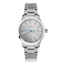 Fears Redcliff 39.5 Date Pewter Grey Bracelet Watch