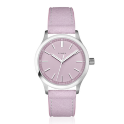 Fears Redcliff 39.5 Pale Lilac Alcantara Watch