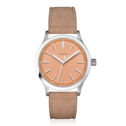 Fears Redcliff 39.5 Soft Peach Alcantara Watch