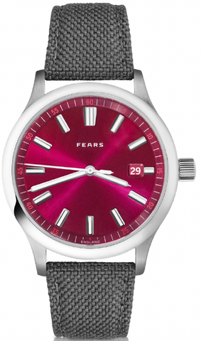Fears Redcliff 39.5 Date Cherry Red Watch