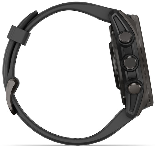 Garmin Fenix 8 43mm Sapphire AMOLED Carbon Grey DLC titanium Black Pebble Grey Silicone Watch