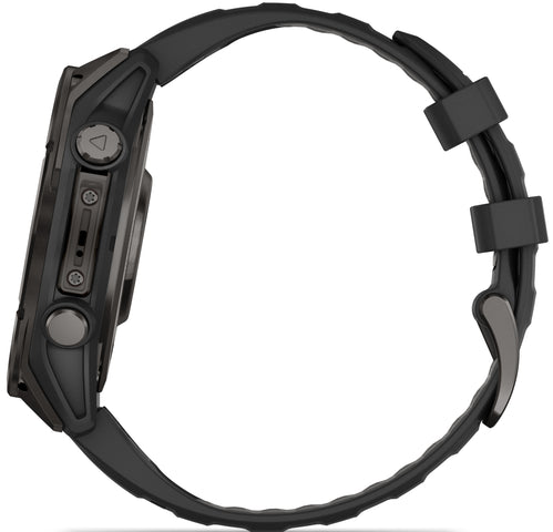 Garmin Fenix 8 47mm Sapphire AMOLED Carbon Grey DLC titanium Black Pebble Grey Silicone Watch