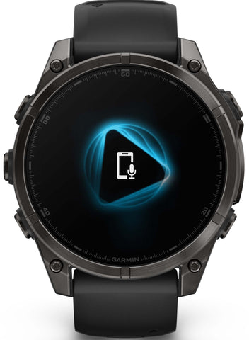 Garmin Fenix 8 47mm Sapphire AMOLED Carbon Grey DLC titanium Black Pebble Grey Silicone Watch