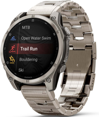 Garmin Fenix 8 47mm Sapphire AMOLED Titanium Bracelet Watch