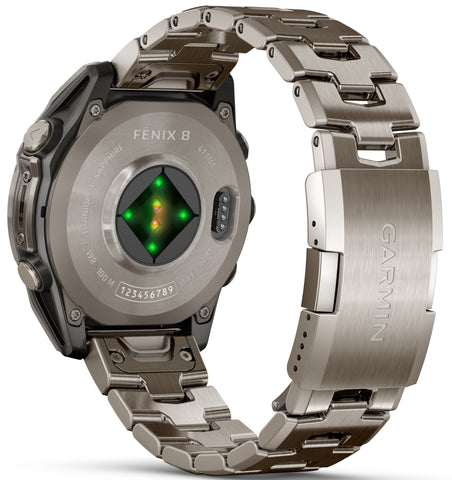 Garmin Fenix 8 47mm Sapphire AMOLED Titanium Bracelet Watch