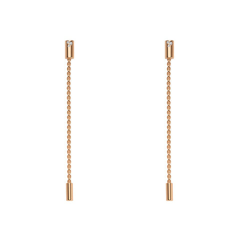 Fope Aria 18ct Rose Gold 0.09ct Diamond Pendant Earrings OR891 BBR.