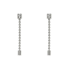 Fope Aria 18ct White Gold 0.09ct Diamond Pendant Earrings OR890 BBR.