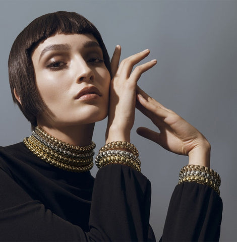 Fope Luna 18ct Rose Gold Flexible Necklace, 520C._2