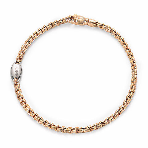 Fope Eka Tiny 18ct Rose Gold Bracelet. 730B.