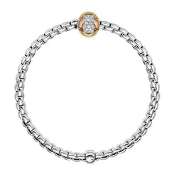 Fope Eka Tiny 18ct White Gold 0.25ct Diamond Bracelet, 738B/BBR.