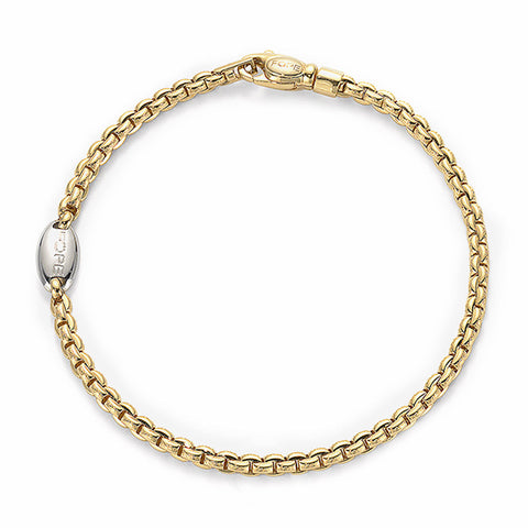 Fope Eka Tiny 18ct Yellow Gold Bracelet. 730B.