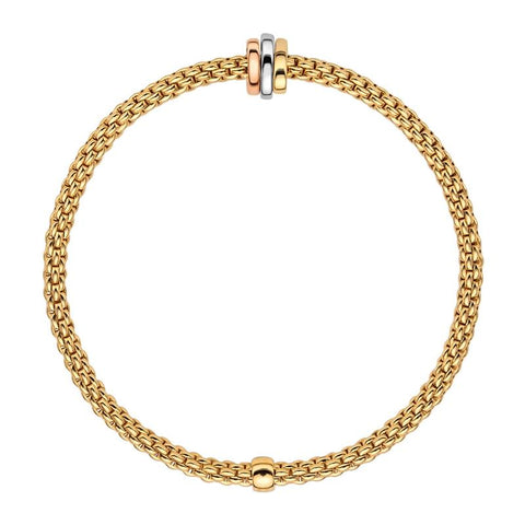 Fope Flex'it Prima 18ct Yellow Gold Bracelet, 744B.