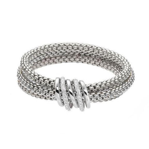 Fope MiaLuce 18ct White Gold 0.54ct Diamond Bracelet, 651B/BBR.