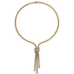 Fope MiaLuce 18ct Yellow Gold 0.97ct Diamond Lariat Necklace, 651C/BBR.