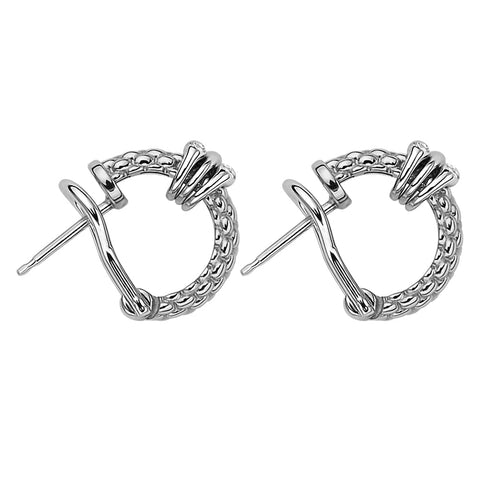 Fope Prima 18ct White Gold 0.08ct Diamond Earrings, OR746/BBR.