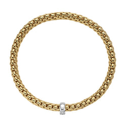 Fope Vendome 18ct Yellow Gold 0.24ct Diamond Bracelet, 583B/BBR.