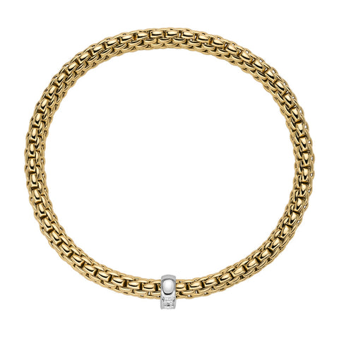 Fope Vendome 18ct Yellow Gold 0.35ct Diamond Bracelet, 584B/BBR