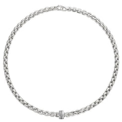 Fope Eka 18ct White Gold 0.21ct Diamond Necklace, 604C/BBR.
