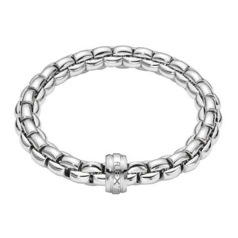 Fope Eka 18ct White Gold Bracelet, 604B.