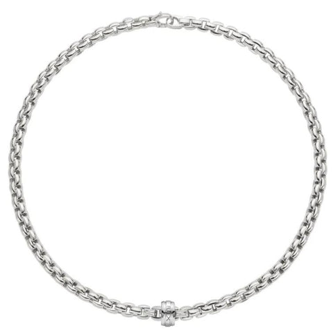 Fope Eka 18ct White Gold Necklace, 604C.