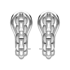 Fope Eka Tiny 18ct White Gold Hoop Earrings OR730