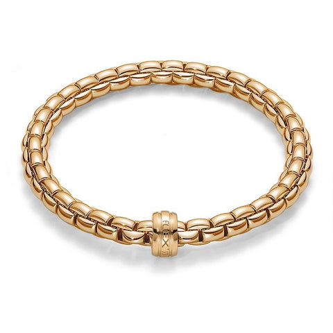 Fope Flex'It Eka 18ct Rose Gold Bracelet. 704B.