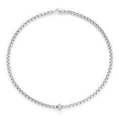 Fope Flex'It Eka 18ct White Gold Diamond Necklace. 721C BBR.