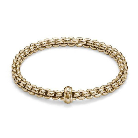 Fope Flex'It Eka 18ct Yellow Gold Bracelet. 721B