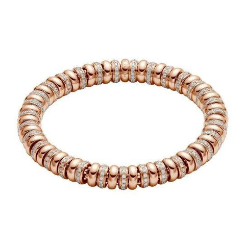 Fope Flex'it Solo 18ct Rose Gold 2.80ct Diamond Bracelet, 629B/BBR3.