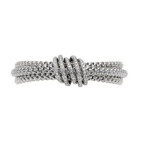 Fope Mialuce 18ct White Gold 1.20ct Diamond Bracelet, 651B/PAVE.
