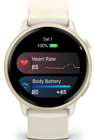 Garmin Vivoactive 6 Lunar Gold Bone Band Watch