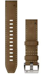 Garmin Watch Band QuickFit 22 Leather FKM Hybrid Tundra Black