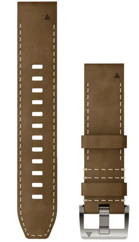 Garmin Watch Band QuickFit 22 Leather FKM Hybrid Tundra Black