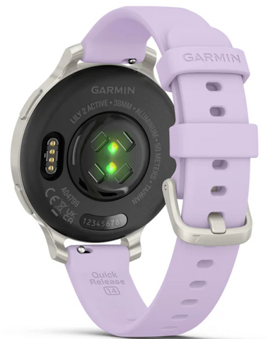 Garmin Lily 2 Active Silver Jasmine Purple Watch